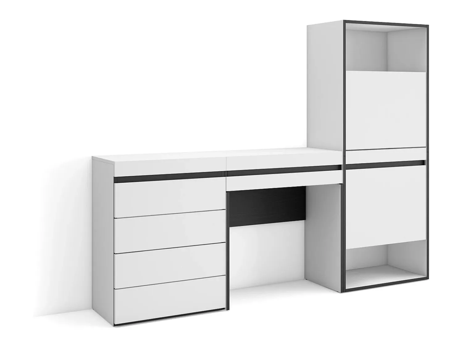 Móvel De Arrumação|Sapateira*Skraut Home Sapateira, 187x35x145cm, Para quarto, dormitório, Cómoda, Toucador, Branco