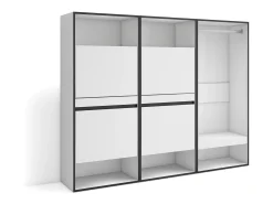Best Skraut Home Sapateira, 180x35x145cm, Para quarto, dormitório, Roupeiro aberto, Branco