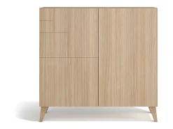 Móvel De Arrumação|Sapateira*Herdasa Sapateiro/Móvel organização - H87cm x L90cm x P27cm nogueira clara - Bergen Natural claro