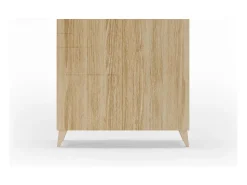 Herdasa Sapateiro/Móvel organização - H87cm x L90cm x P27cm chêne dore – Bergen^ Móvel De Arrumação|Sapateira