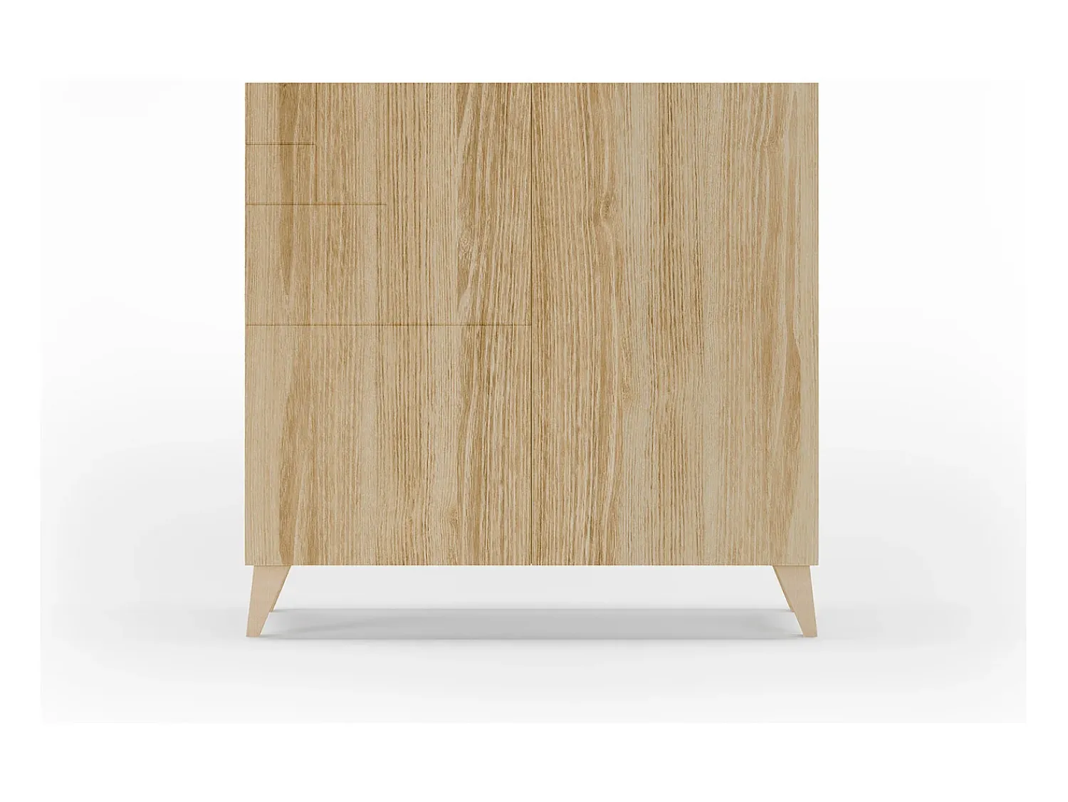 Herdasa Sapateiro/Móvel organização - H87cm x L90cm x P27cm chêne dore – Bergen^ Móvel De Arrumação|Sapateira