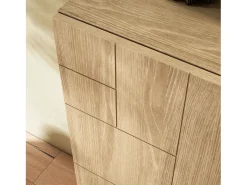 Móvel De Arrumação|Sapateira|Herdasa Sapateiro/Móvel organização - H87cm x L90cm x P27cm chêne dore pernas moca – Bergen Castanho