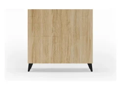 Móvel De Arrumação|Sapateira*Herdasa Sapateiro/Móvel organização - H87cm x L90cm x P27cm chêne dore pernas – Bergen Preto