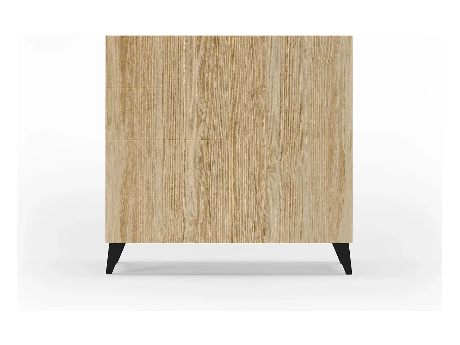 Móvel De Arrumação|Sapateira*Herdasa Sapateiro/Móvel organização - H87cm x L90cm x P27cm chêne dore pernas – Bergen Preto