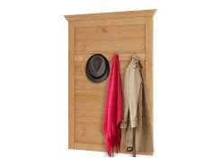 Loft24 Sasha | Painel de parede com 4 ganchos em madeira branca^ Cabide De Pé