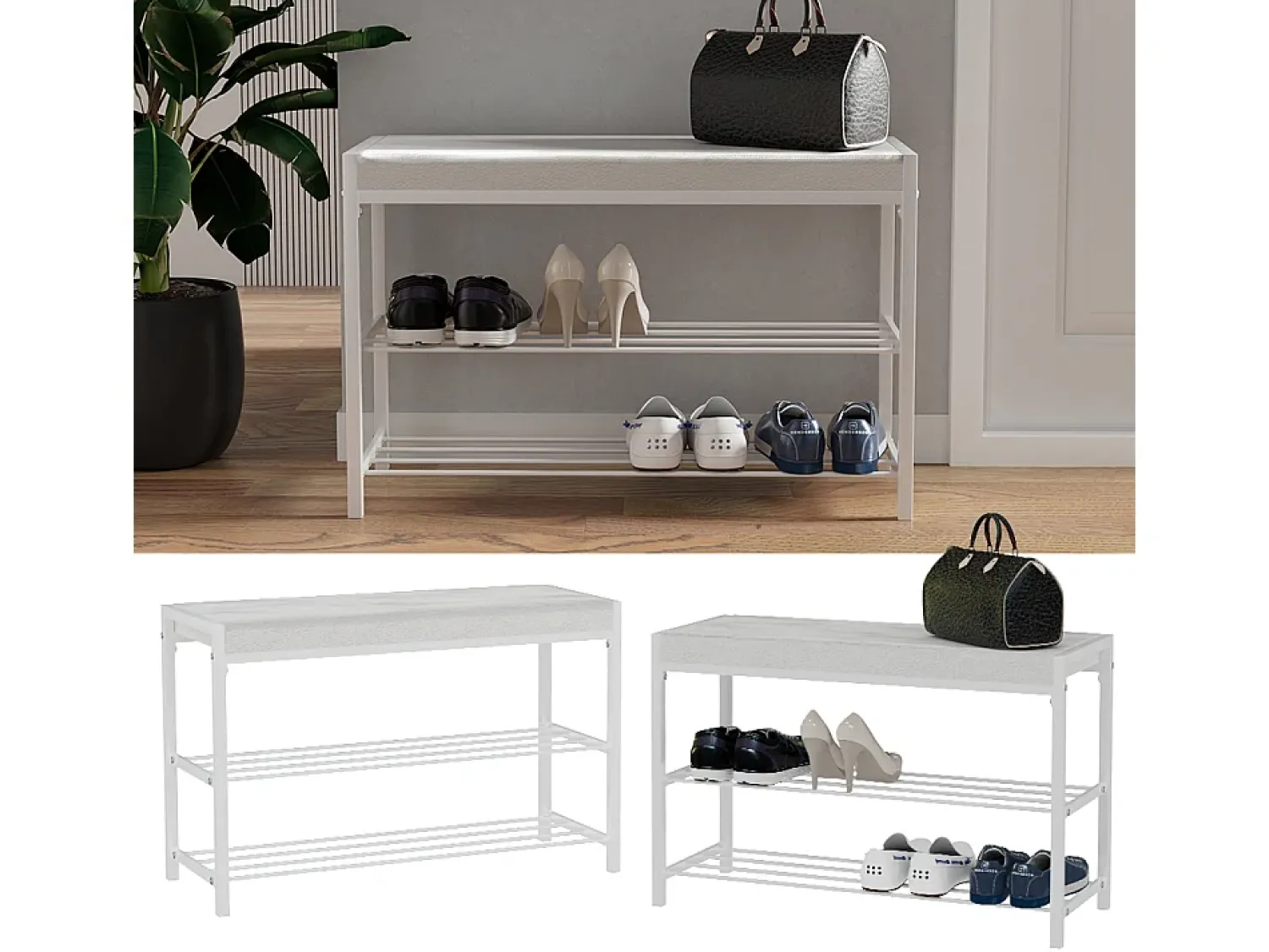 Online Vicco Schuhbank 80x30x52 borneo Branco