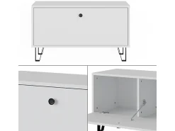 Móvel De Arrumação|Sapateira*Vicco Schuhbank 80x35.1x46 siri Branco
