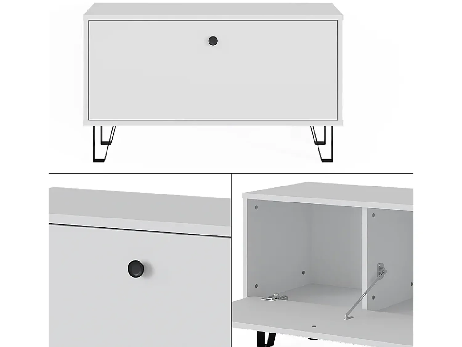 Móvel De Arrumação|Sapateira*Vicco Schuhbank 80x35.1x46 siri Branco