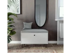 Móvel De Arrumação|Sapateira*Vicco Schuhbank 80x35.1x46 siri Branco