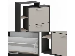 Vicco Schuhkipper antracite/creio 80x24.2x90 orlando^ Móvel De Arrumação|Sapateira