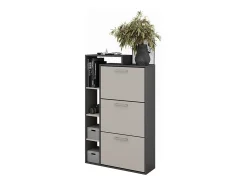 Móvel De Arrumação|Sapateira*Vicco Schuhkipper antracite/creio 80x24.2x128.3 orlando Cinza antracite