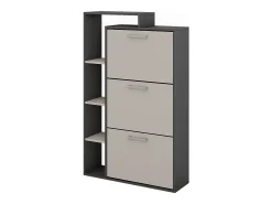 Móvel De Arrumação|Sapateira*Vicco Schuhkipper antracite/creio 80x24.2x128.3 orlando Cinza antracite