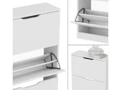 Móvel De Arrumação|Sapateira|Vicco Schuhkipper 59x22x137 luca Branco