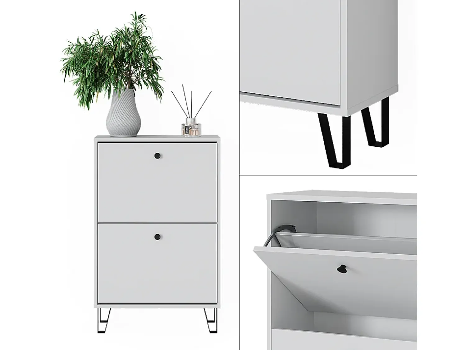Vicco Schuhkipper 60x26x92 siri^ Móvel De Arrumação|Sapateira