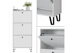 Móvel De Arrumação|Sapateira*Vicco Schuhkipper 130x26x60 siri Branco