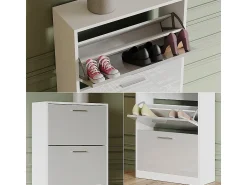 Móvel De Arrumação|Sapateira*Vicco Schuhkipper / brilhante 59x22x137 gizmo Branco