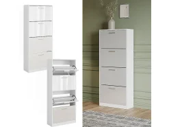 Móvel De Arrumação|Sapateira*Vicco Schuhkipper / brilhante 59x22x137 gizmo Branco