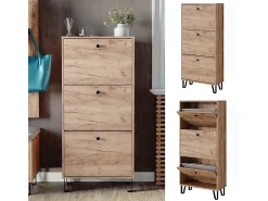 Discount Vicco Schuhkipper carvalho goldkraft 130x26x60 siri Natural escuro