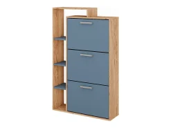 Móvel De Arrumação|Sapateira|Vicco Schuhkipper carvalho goldkraft/ 80x24.2x128.3 orlando Azul