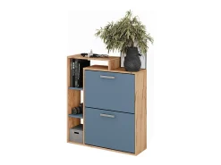 Móvel De Arrumação|Sapateira*Vicco Schuhkipper carvalho goldkraft/ 80x24.2x90 orlando Azul