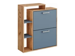 Móvel De Arrumação|Sapateira*Vicco Schuhkipper carvalho goldkraft/ 80x24.2x90 orlando Azul