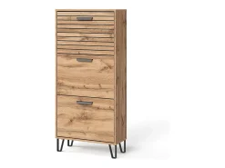Móvel De Arrumação|Sapateira*Vicco Schuhkipper carvalho wotan 62x25.1x130 amber Natural escuro