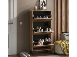 Móvel De Arrumação|Sapateira*Vicco Schuhkipper carvalho wotan 62x25.1x130 amber Natural escuro