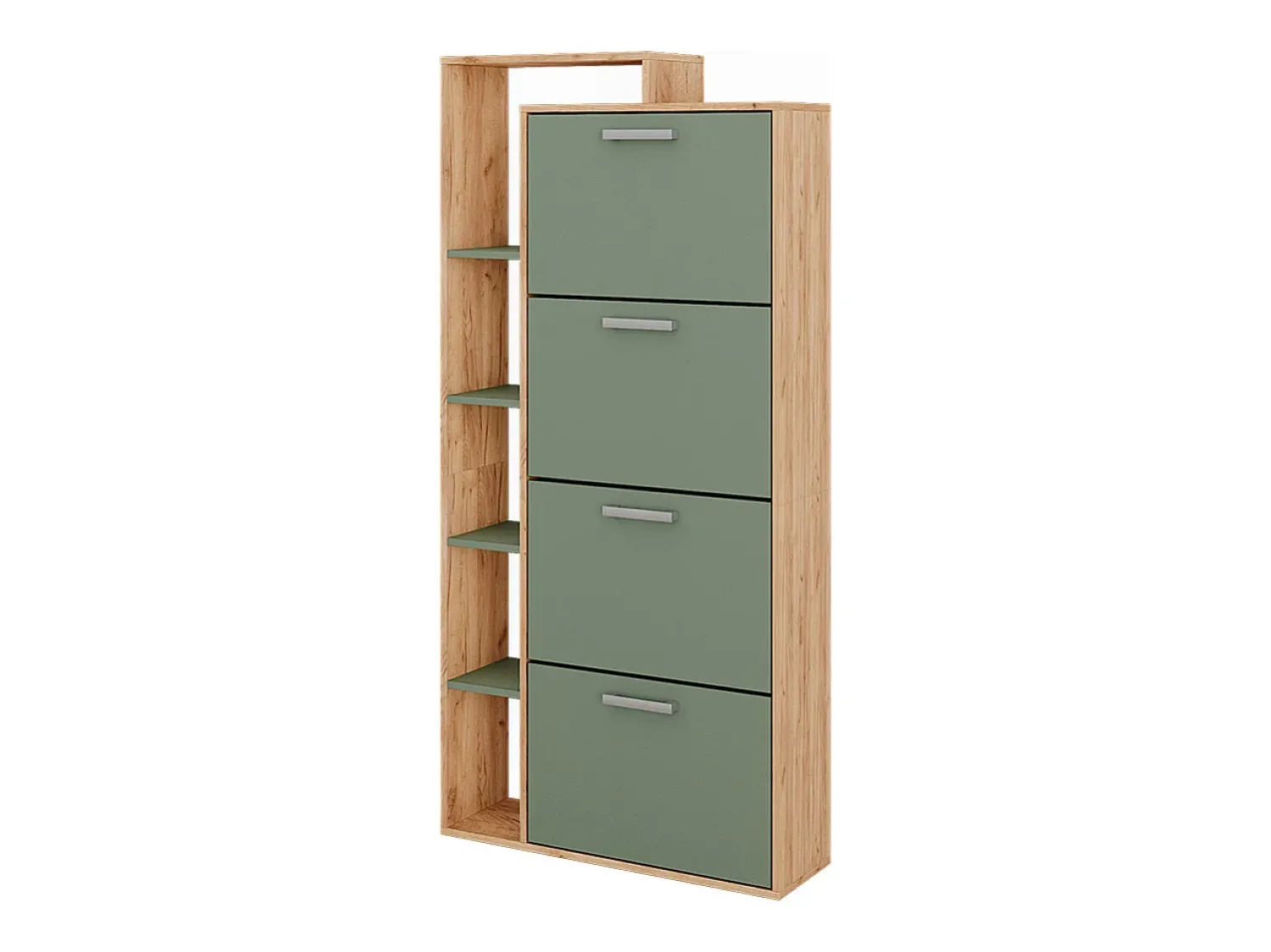 Móvel De Arrumação|Sapateira|Vicco Schuhkipper carvalho/ goldkraft 80x24.2x166.1 orlando Verde
