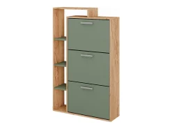 Vicco Schuhkipper carvalho/ goldkraft 80x24.2x128.3 orlando^ Móvel De Arrumação|Sapateira