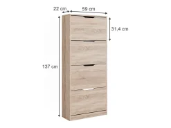 Hot Vicco Schuhkipper sonoma 59x22x137 luca Natural claro