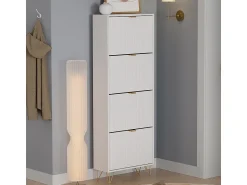 Móvel De Arrumação|Sapateira|Vicco Schuhschrank 60x23.5x166.7 helge Branco