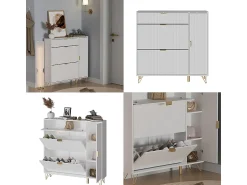 Vicco Schuhschrank 108x23.5x107.5 helge^ Móvel De Arrumação|Sapateira