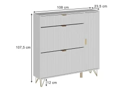 Vicco Schuhschrank 108x23.5x107.5 helge^ Móvel De Arrumação|Sapateira