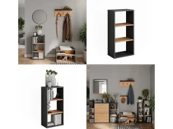Prateleira*Vicco Schuhschrank carvalho antracite/goldkraft 40x24x80.1 orlando Cinza antracite