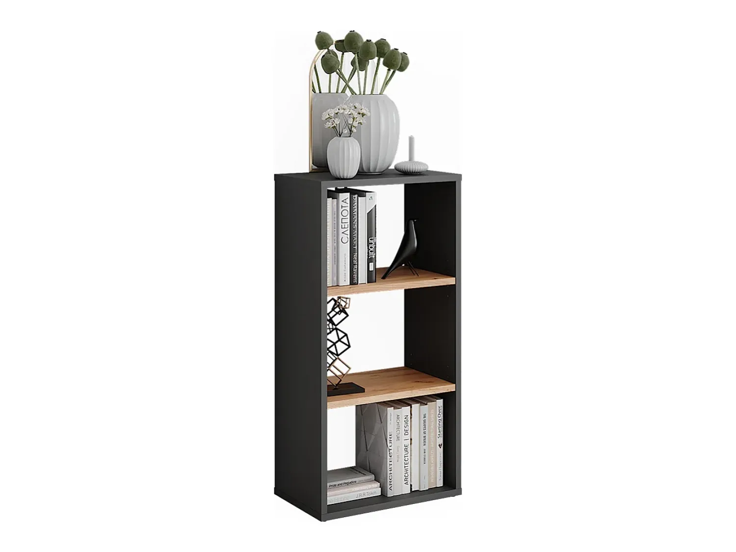 Prateleira*Vicco Schuhschrank carvalho antracite/goldkraft 40x24x80.1 orlando Cinza antracite