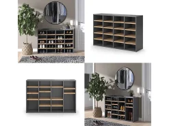Móvel De Arrumação|Sapateira*Vicco Schuhschrank carvalho goldkraft 104x33x65.5 lysander Natural escuro
