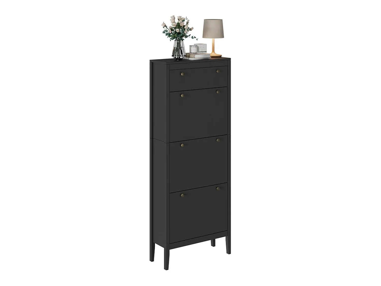 Móvel De Arrumação|Sapateira*Vicco Schuhschrank 60x23.5x153 aron Preto