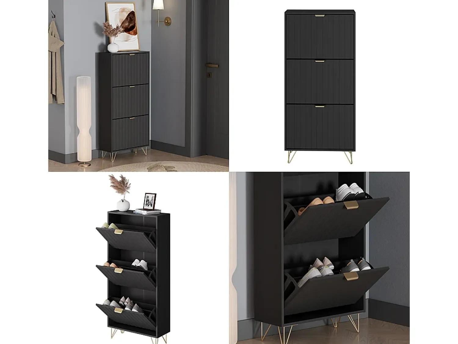 Vicco Schuhschrank 60x23.5x128.5 helge^ Móvel De Arrumação|Sapateira
