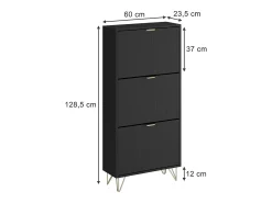 Vicco Schuhschrank 60x23.5x128.5 helge^ Móvel De Arrumação|Sapateira