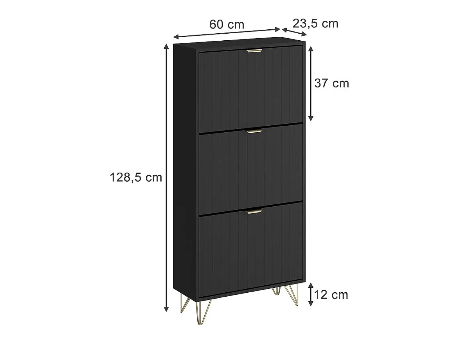 Vicco Schuhschrank 60x23.5x128.5 helge^ Móvel De Arrumação|Sapateira
