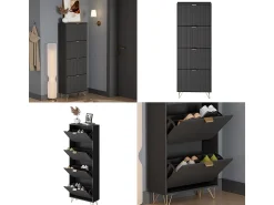 Vicco Schuhschrank 60x23.5x166.7 helge^ Móvel De Arrumação|Sapateira