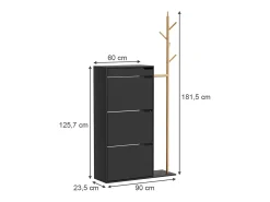 Vicco Schuhschrank 90x30x181.5 ivo^ Móvel De Arrumação|Sapateira