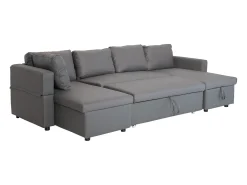 Sofá|Happy Garden SCOTT 4 lugares sofá-cama panorâmico cinzento Cinza antracite