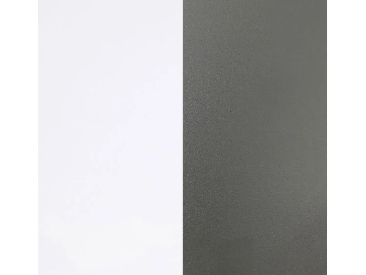 Consola*duehome Secretária Cosmic com prateleiras em branco artik antracite 120 x 144 cm Cinzento