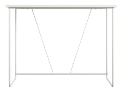 Outlet Dorel Home Secretária de pé com 2 gavetas em MDF cinzento pomba Castanho