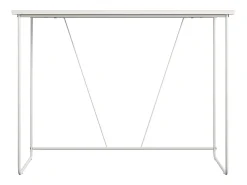 Outlet Dorel Home Secretária de pé com 2 gavetas em MDF cinzento pomba Castanho