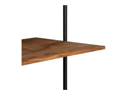 Prateleira|vidaxl Secretária de parede 90x40x170 cm madeira de acácia maciça Castanho