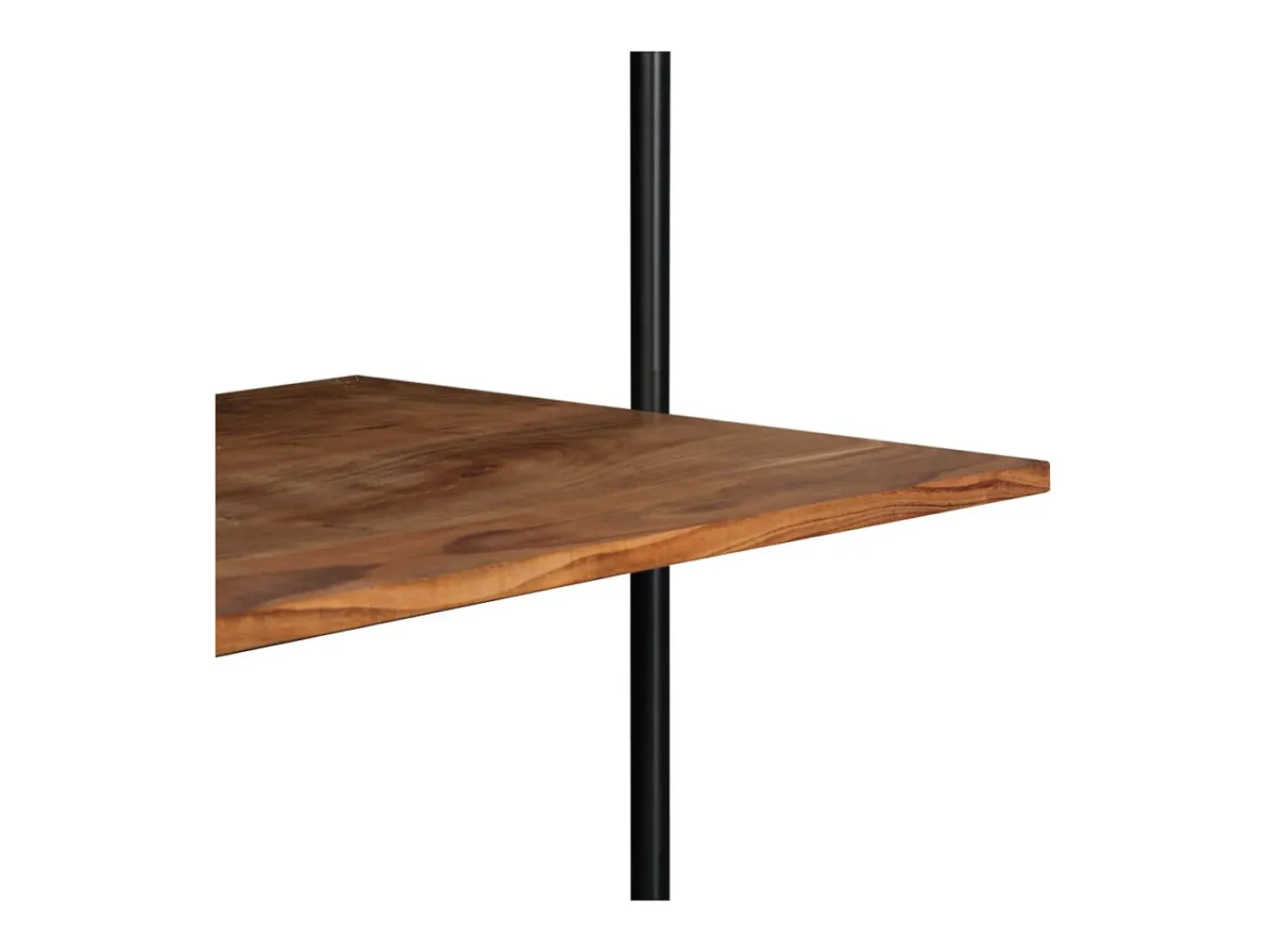 Prateleira|vidaxl Secretária de parede 90x40x170 cm madeira de acácia maciça Castanho