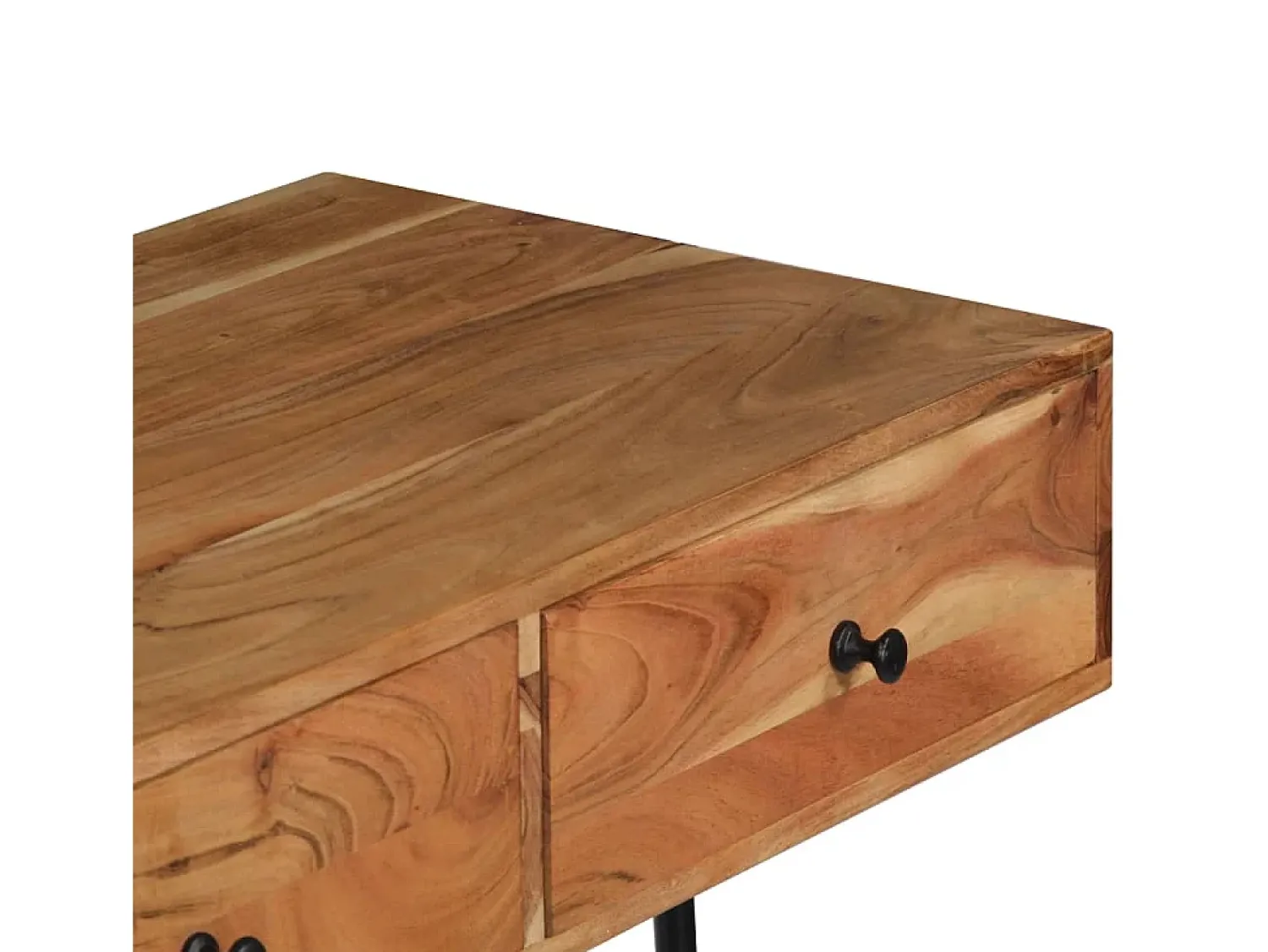 Prateleira|vidaxl Secretária de parede 90x40x170 cm madeira de acácia maciça Castanho