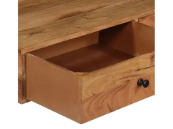 Prateleira|vidaxl Secretária de parede 90x40x170 cm madeira de acácia maciça Castanho